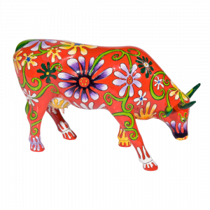 Cow Parade - Art Gift - Flower Lover