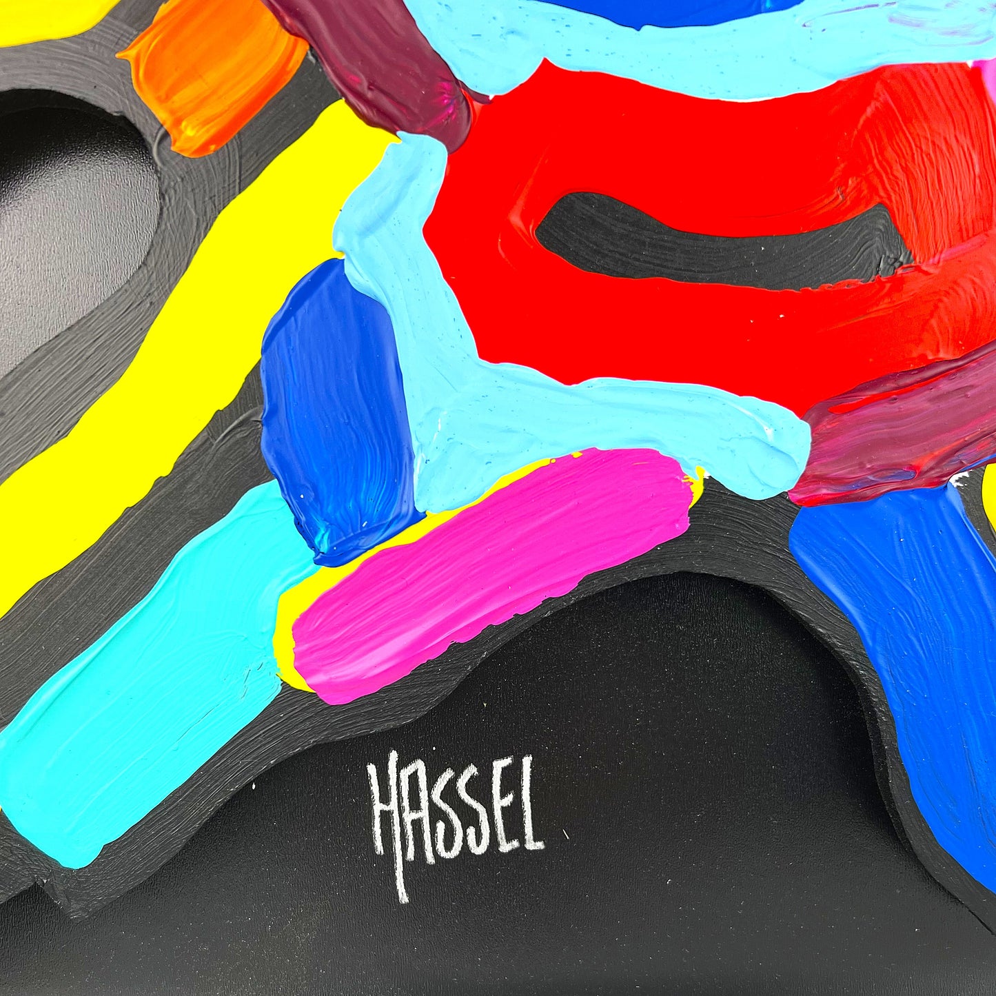 Ad van Hassel - Schilderij - Cobra face 4