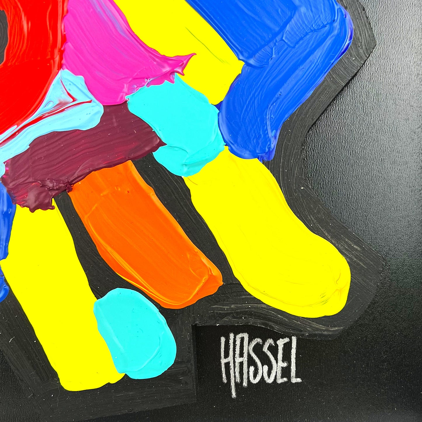 Ad van Hassel - Schilderij - Cobra face 5