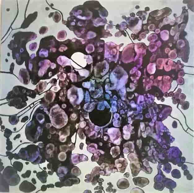 Jeanny van der Sanden - Painting - Black hole