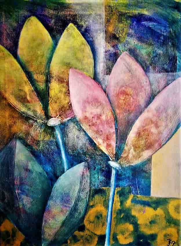 Jeanny van der Sanden - Painting - Flowers