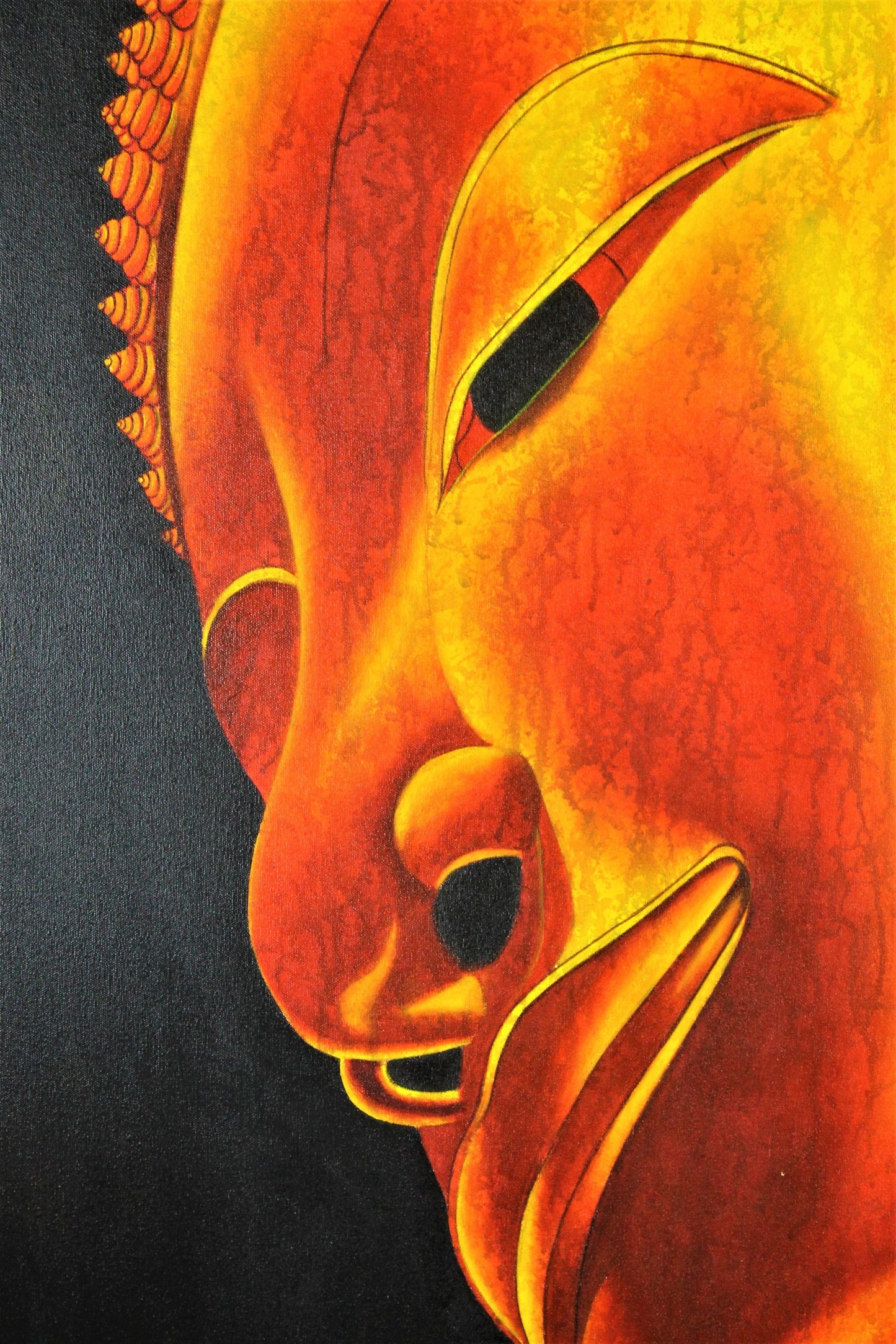 Painting Buddha Orange 2