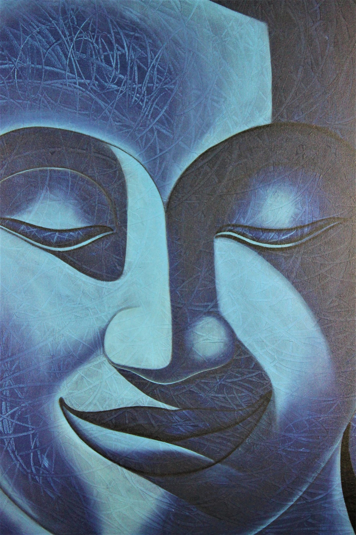 Painting Buddha Blue 2