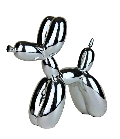 Ballon hond Zilver
