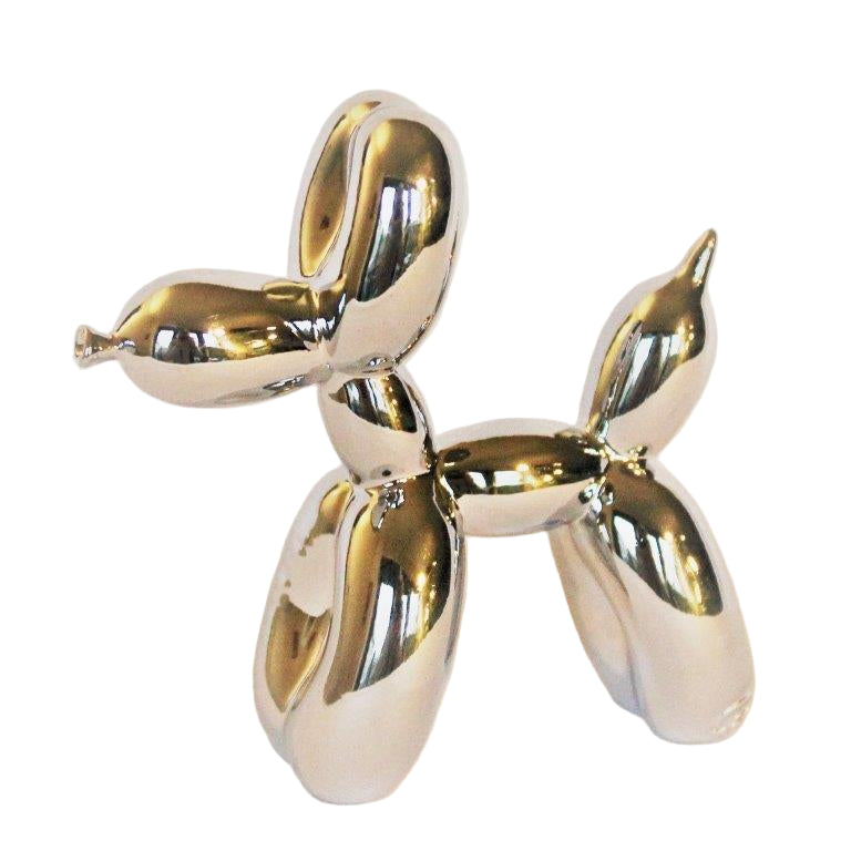 Ballon hond Metaalkleurig