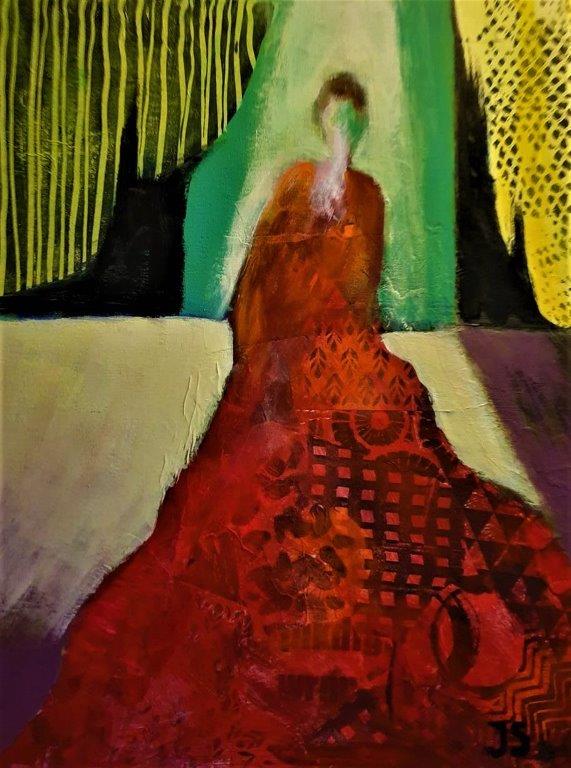 Jeanny van der Sanden - Painting - In the spotlight (copy)