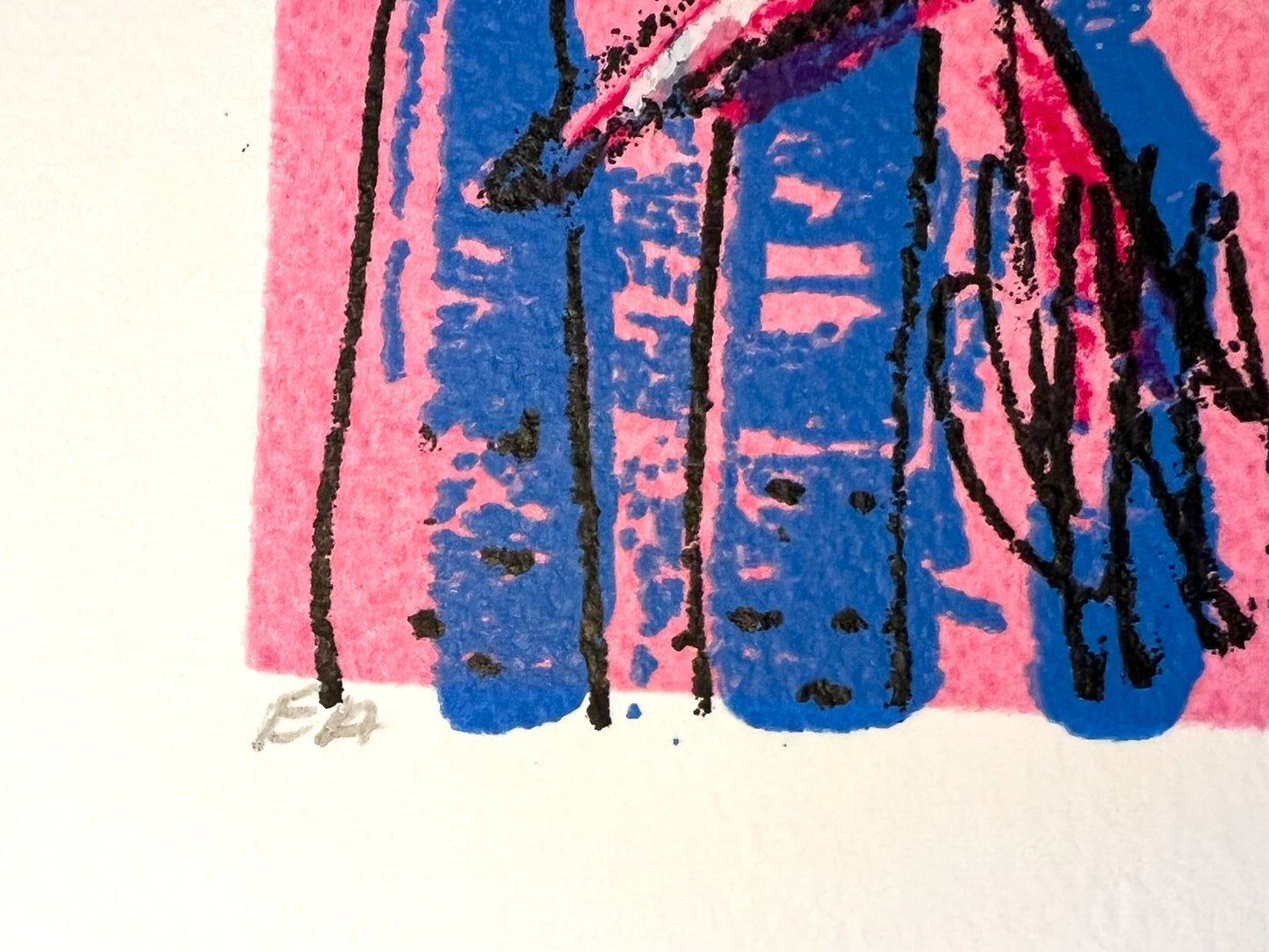 Lengvenius - Zeefdruk - Vogel 3