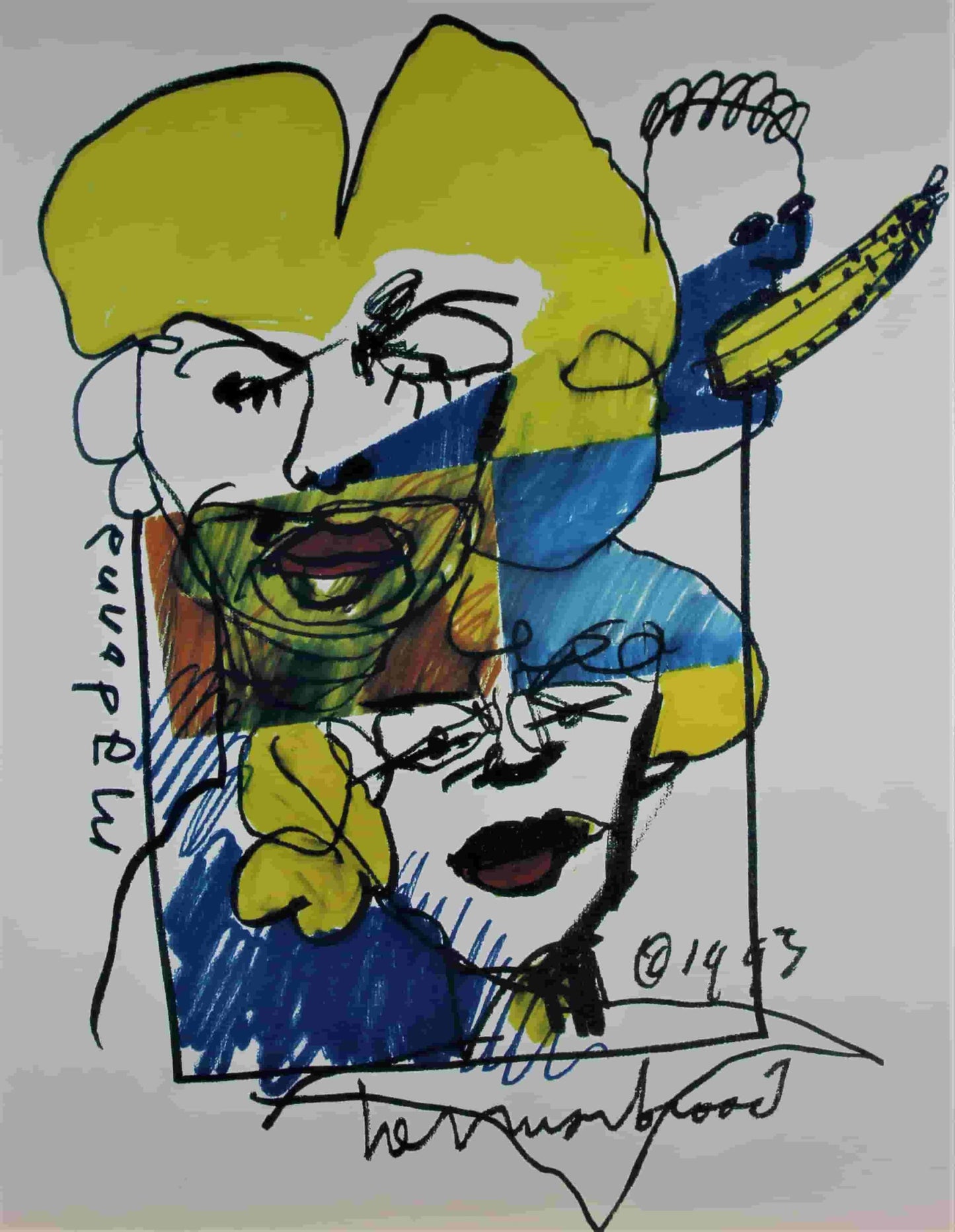 Herman Brood -lithograph - Madonna