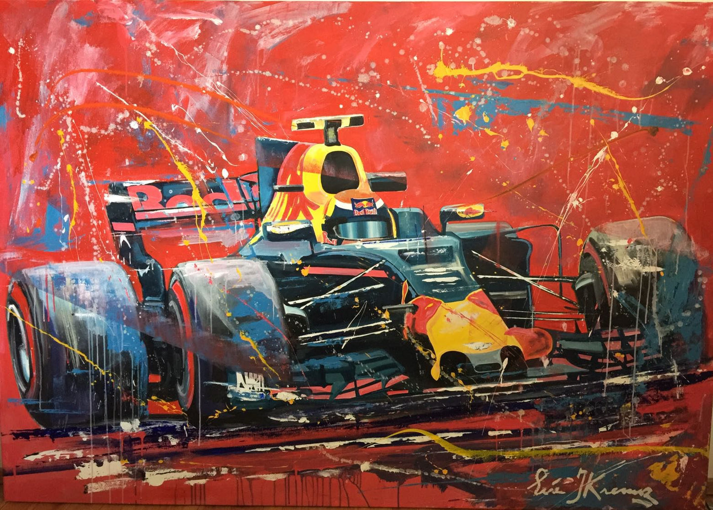 Eric Jan Kremer - painting - Max Verstappen