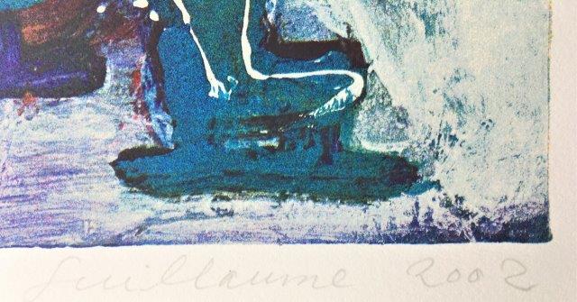 Guillaume - Zeefdruk - Schaatsers