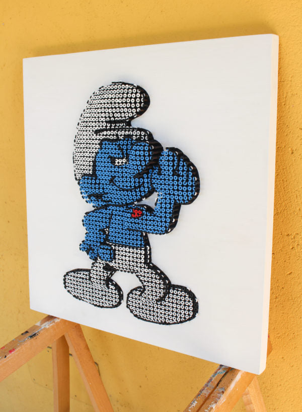 Alessandro Padovan - Screw art - Smurf