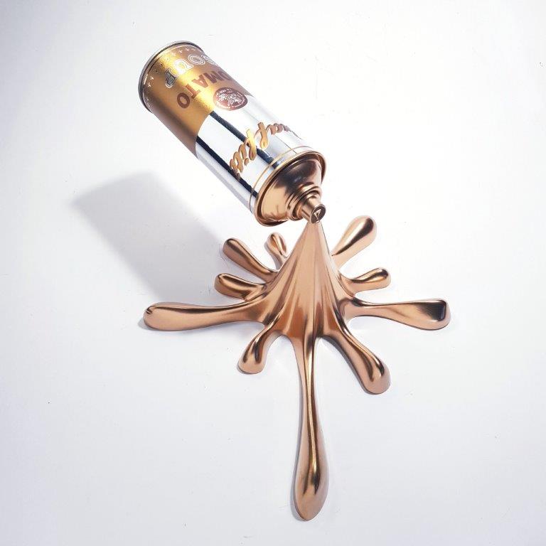 Kresimir Buden - Pop Art - Spuitbus Graffiti Silver Gold