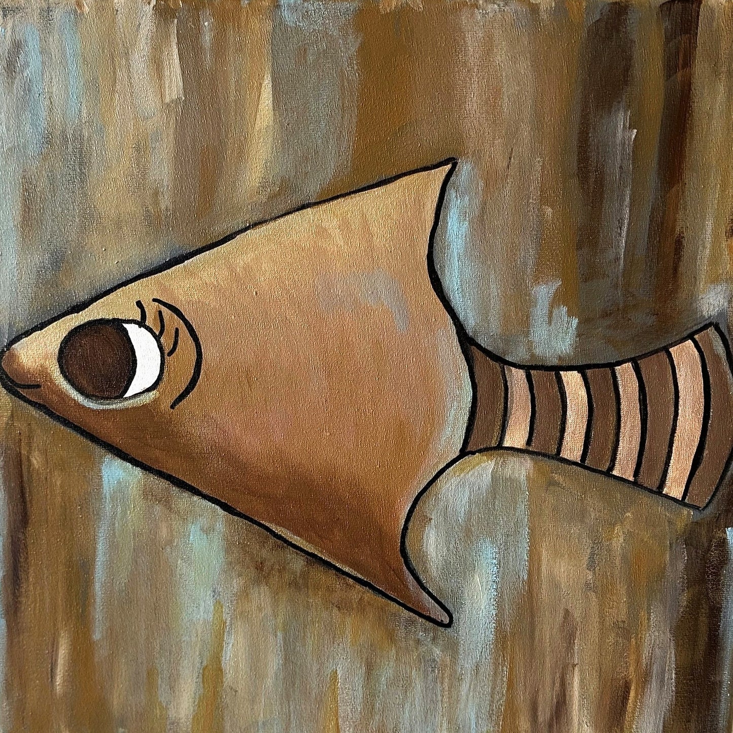 Janny van Beurden - Schilderij - Vis 2