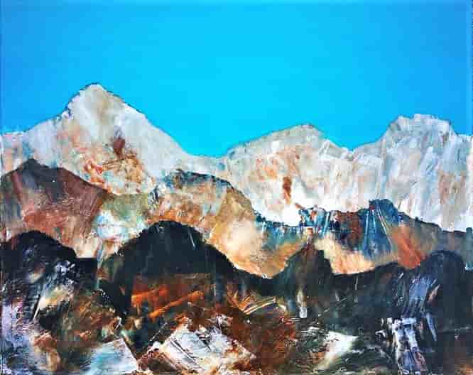 Jeanny van der Sanden - Painting - Mountains
