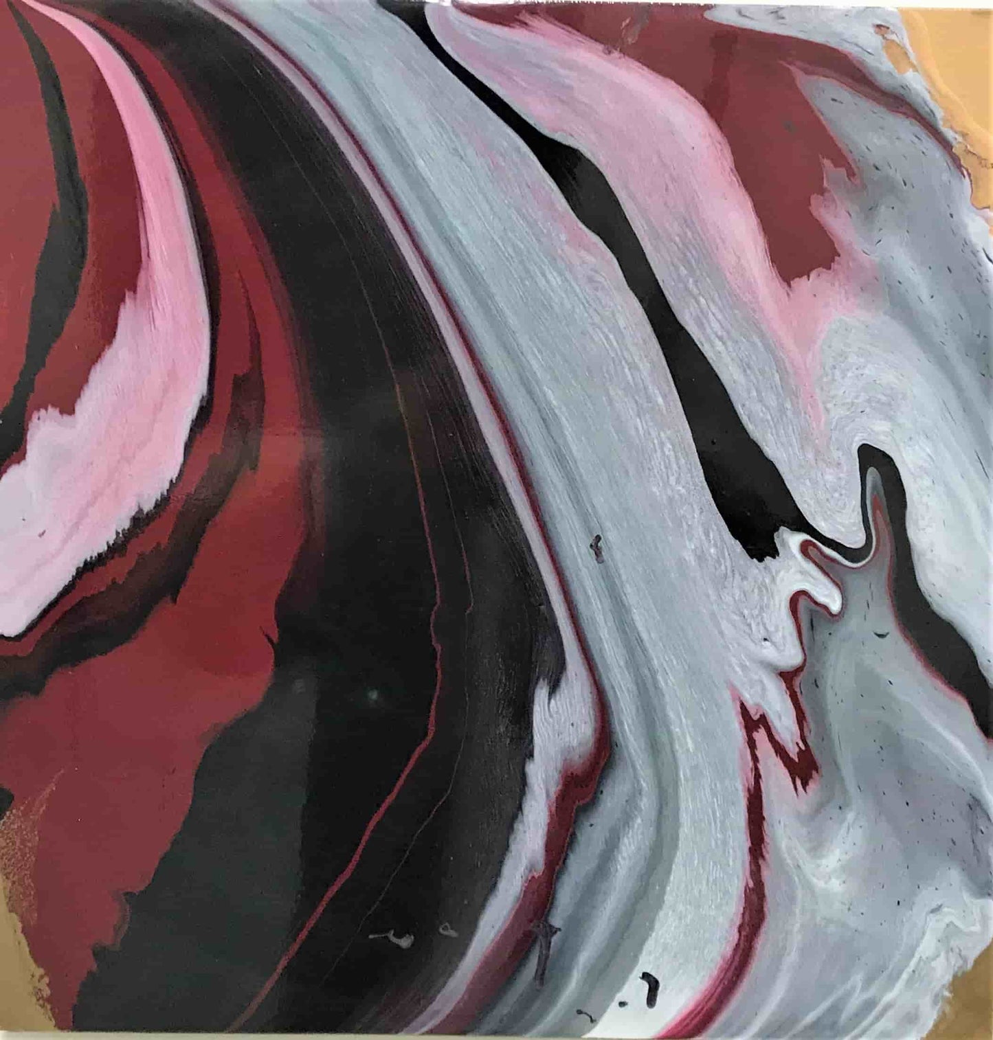 O'shell Bonafasia -Painting - defeating all straight lines