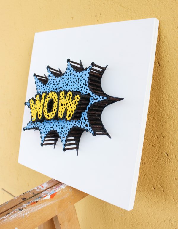 Alessandro Padovan - Screw art - Mini Wow lichtblauw