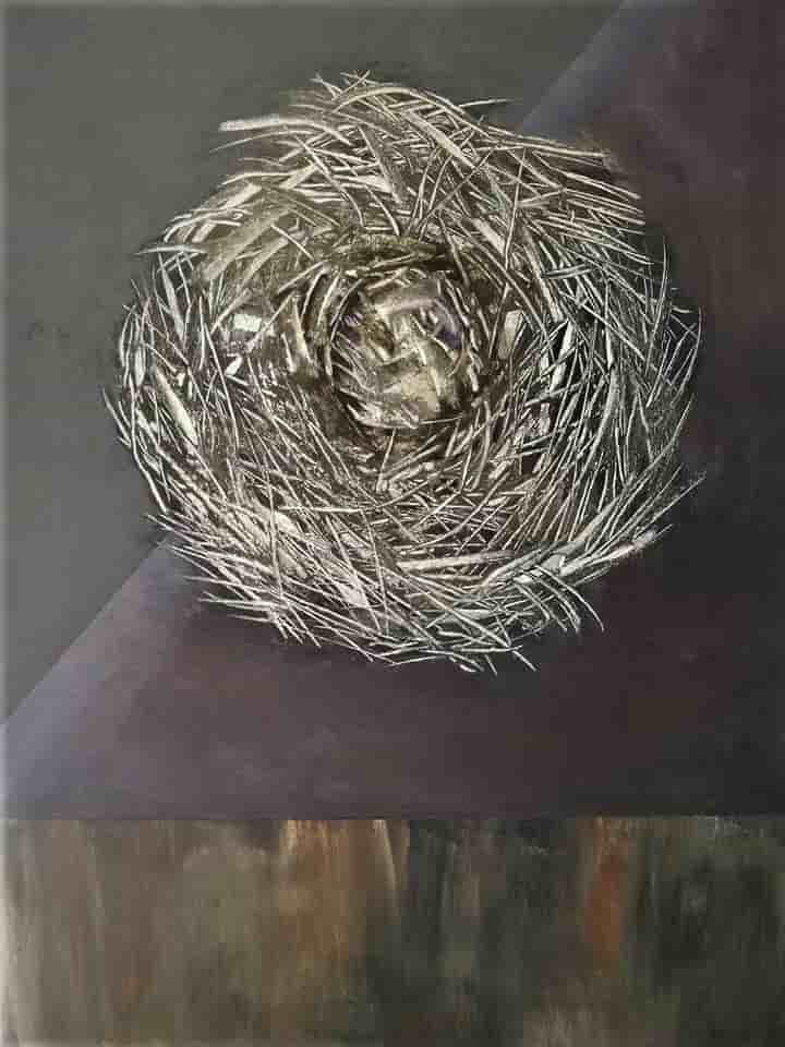 Jeanny van der Sanden - Painting - Nest 1
