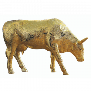 Cow Parade - kunst cadeau - Mira Moo Gold