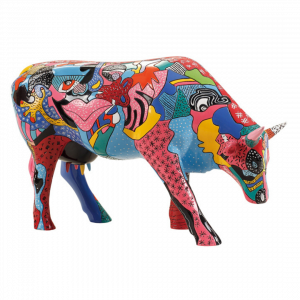 Cow Parade - kunst cadeau - Partying with Picowso