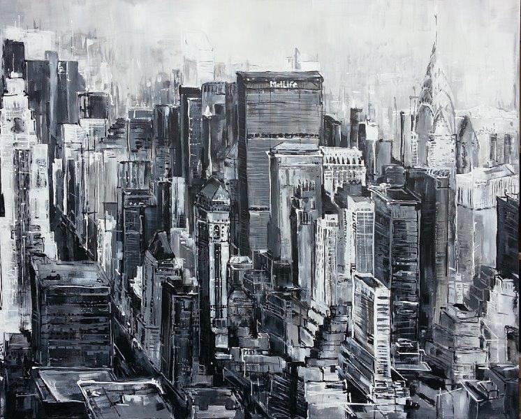 Jose Goevaers - Schilderij - 50 Tinten New York