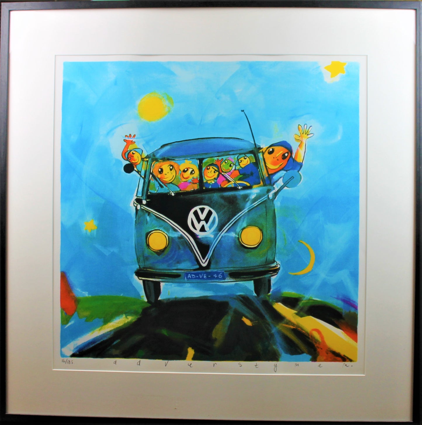 Ad Verstijnen - Screen printing - Volkswagen bus