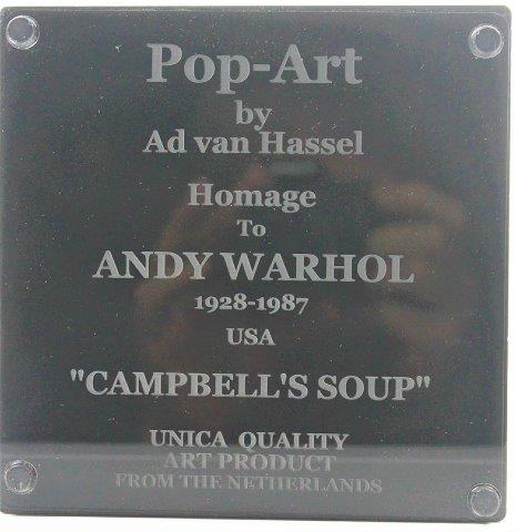 Ad van Hassel - Art Candy - Campbell's soup rood