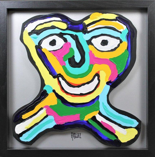 Ad van Hassel - Schilderij - Cobra face 2