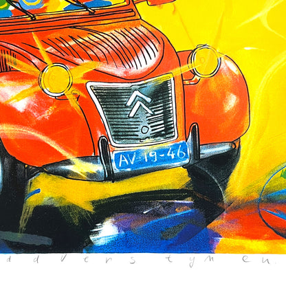 Ad Verstijnen - zeefdruk - 2CV