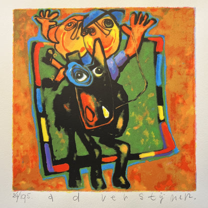 Ad Verstijnen - Zeefdruk - Donkey
