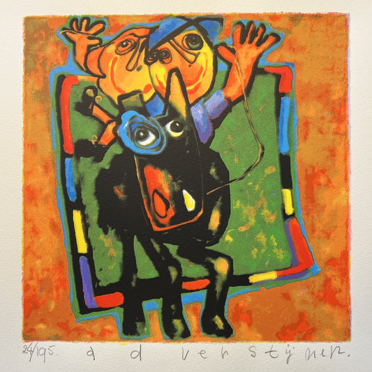 Ad Verstijnen - Zeefdruk - Donkey