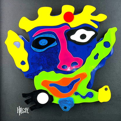 Ad van Hassel - Schilderij - Cobra face 6