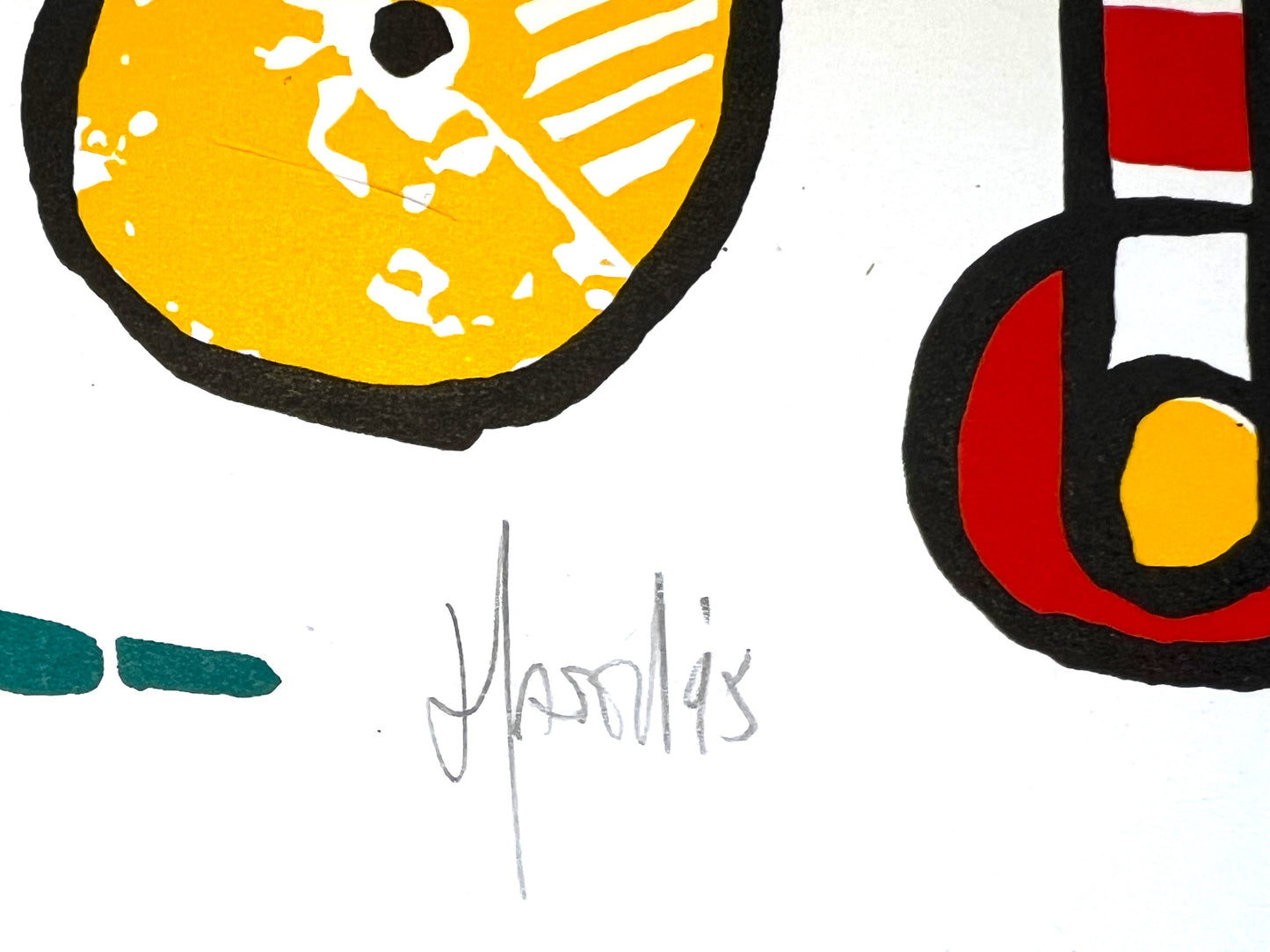 Ad van Hassel - Zeefdruk - Zonder titel