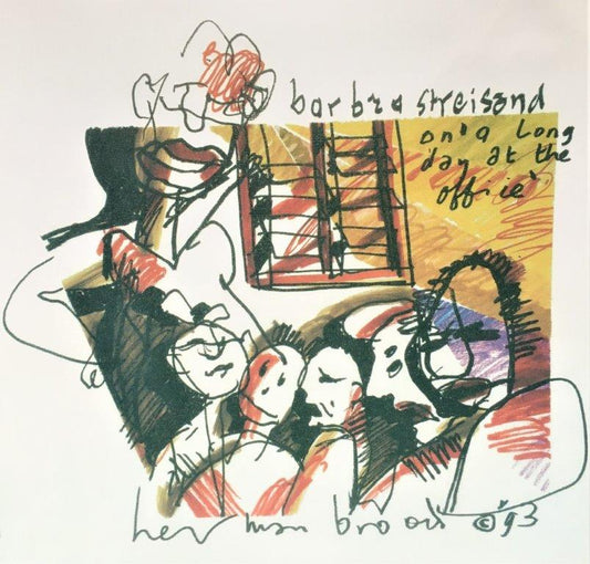 Herman Brood -litho - Barbra Streisand