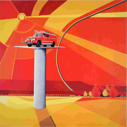 Theo Baars - Silkscreen - Fire engine