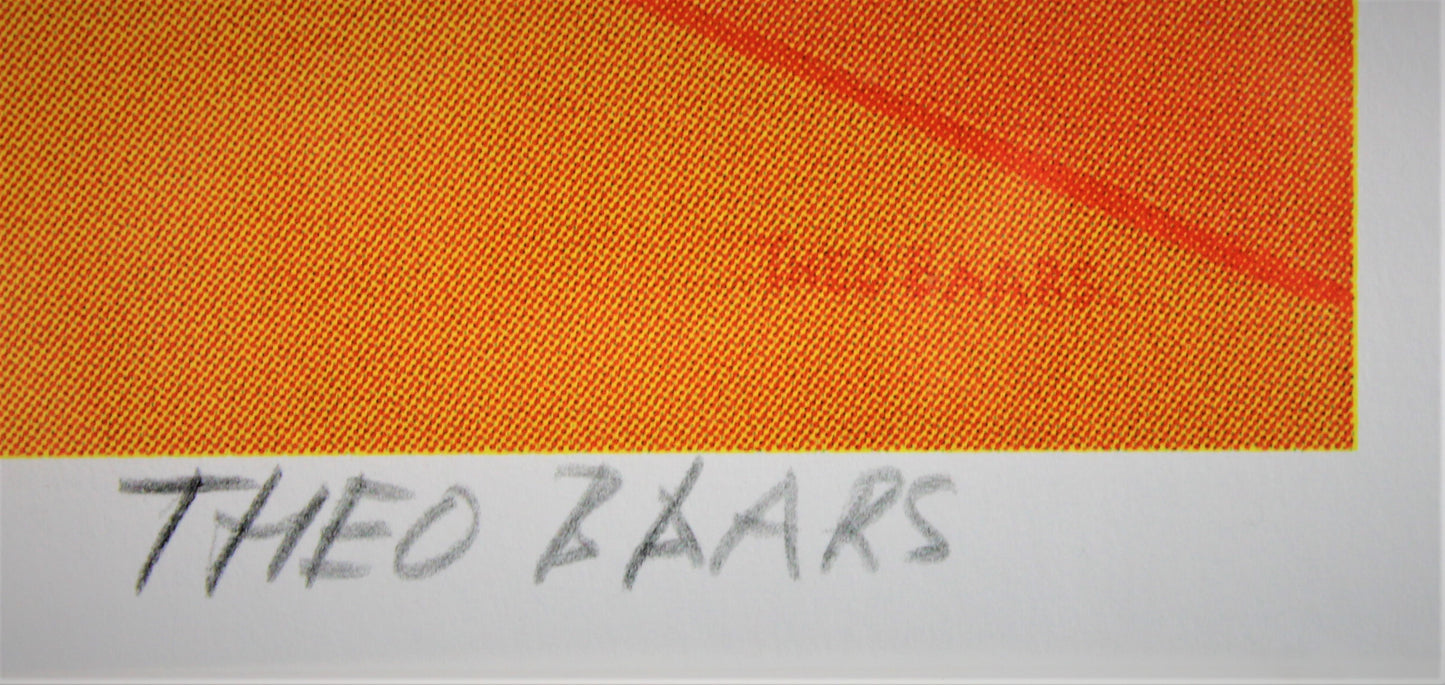 Theo Baars - Silkscreen - Fire engine