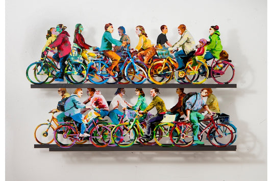 David Gerstein - Wall Sculpture - City Riders A