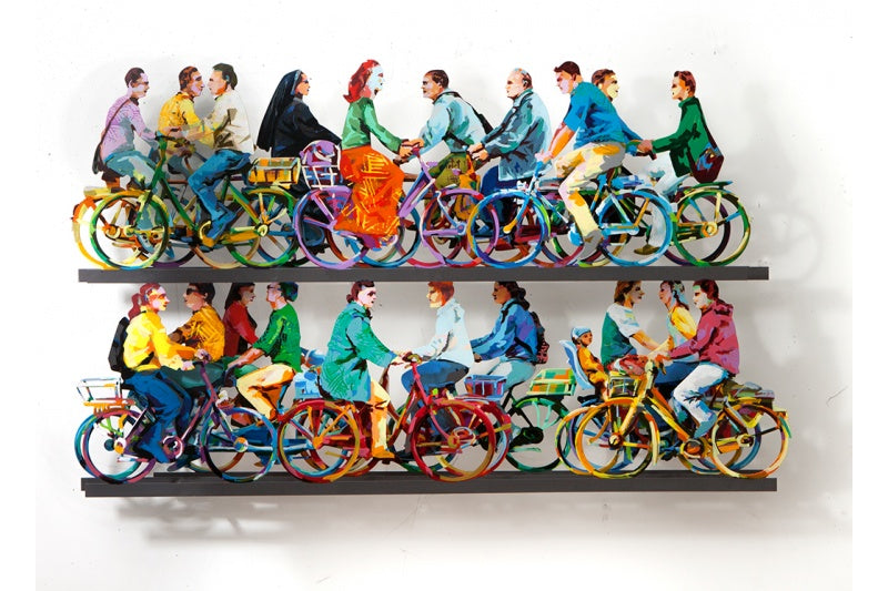 David Gerstein - Wall Sculpture - City Riders B