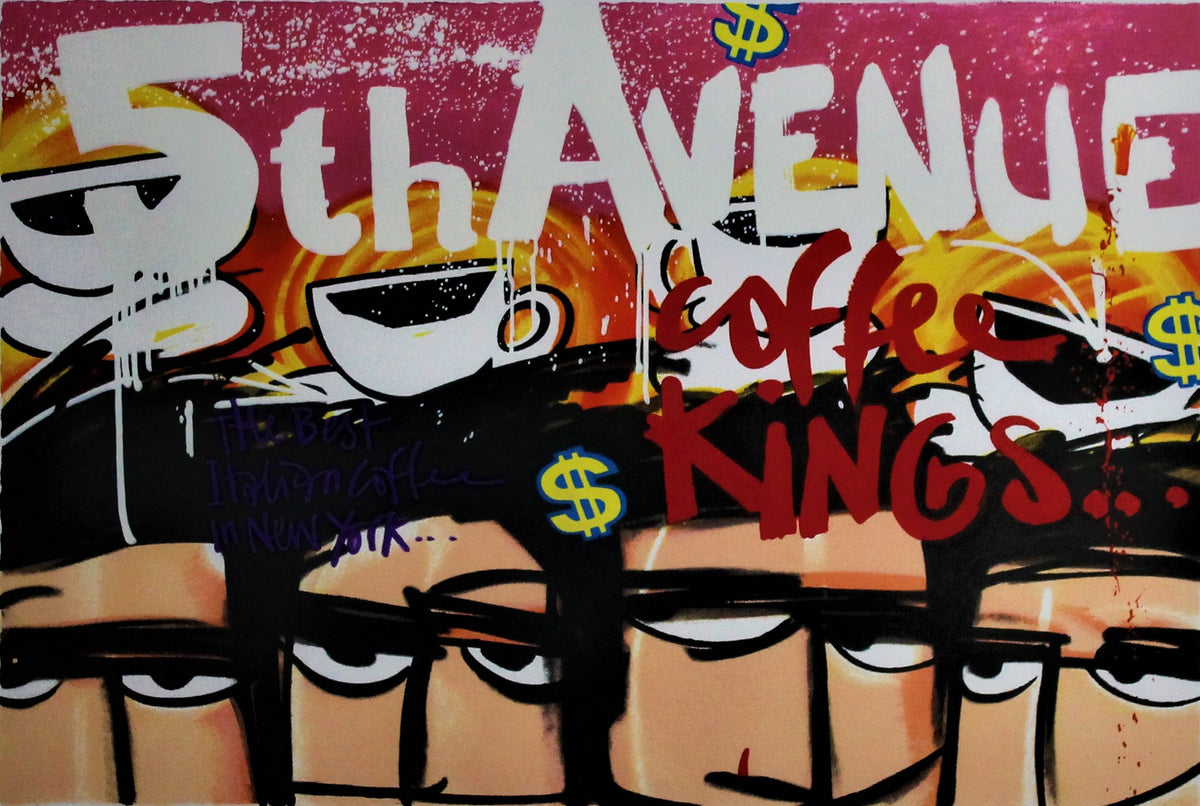 Selwyn Senatori -zeefdruk- Coffee Kings 5th avenue