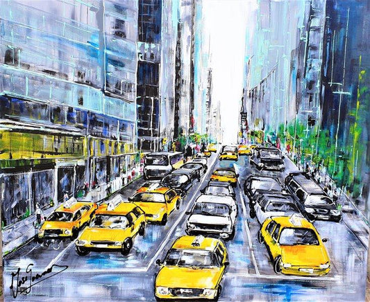 Jose Goevaers - Schilderij - Crowded New York