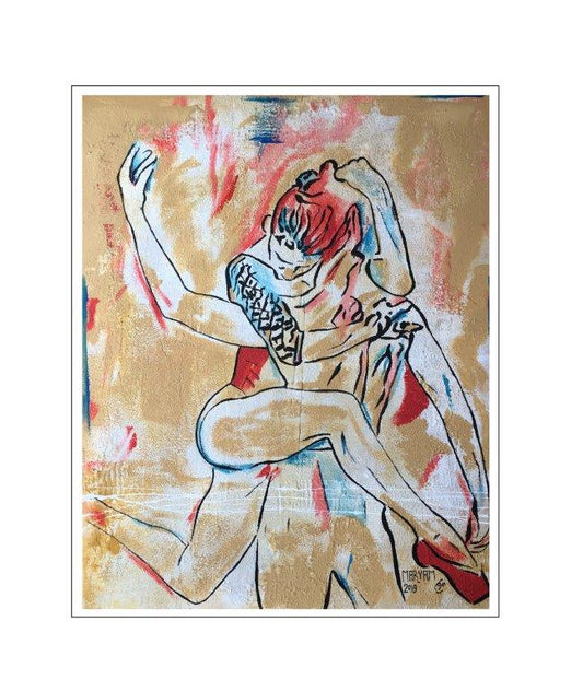 Maryam Bashari Rad - Schilderij - Dance passion #7