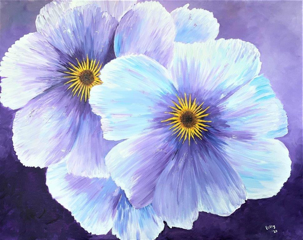 Betty Besselsen - Painting - Deep purple