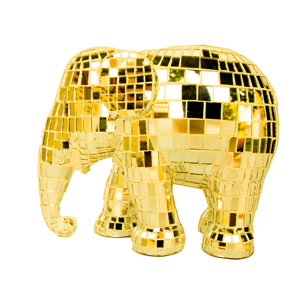 Elephant Parade - Kunstcadeau - Disco disco gold