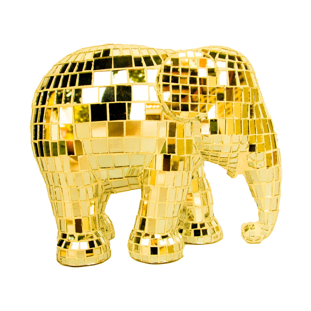 Elephant Parade - Kunstcadeau - Disco disco gold