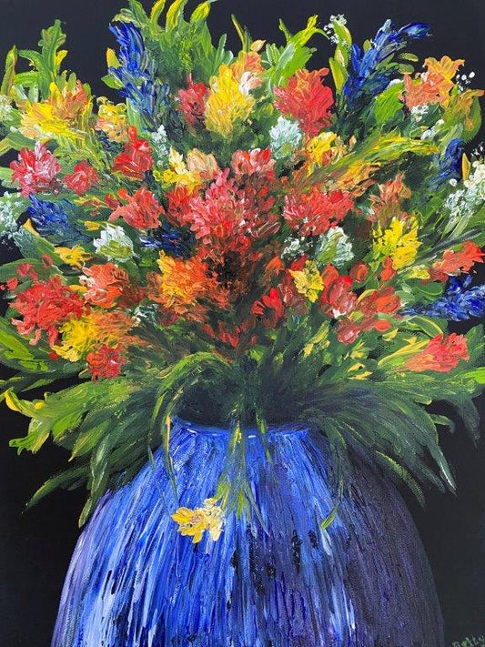 Betty Besselsen - Schilderij - Energy of Flowers