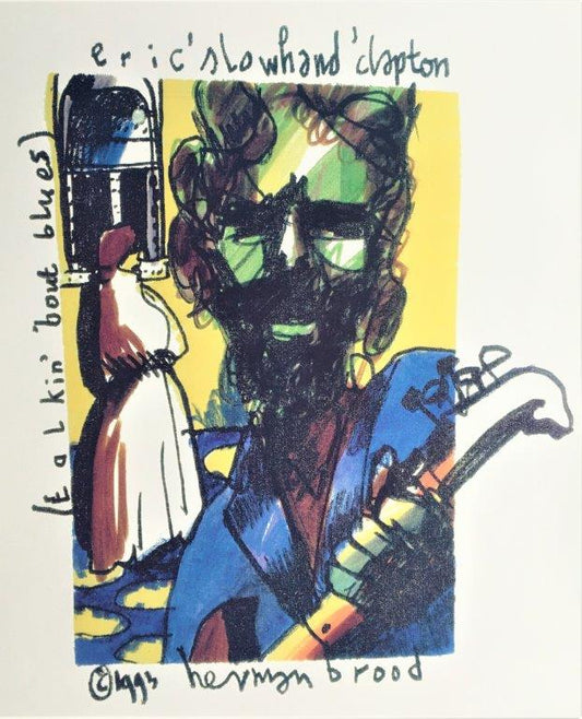 Herman Brood -litho - Eric Clapton