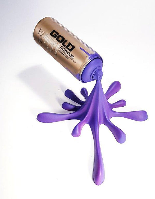 Kresimir Buden - Pop Art - Spray Can Gold Purple