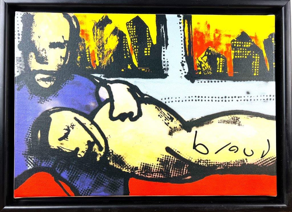 Herman Brood - Zeefdruk op canvas - Metro