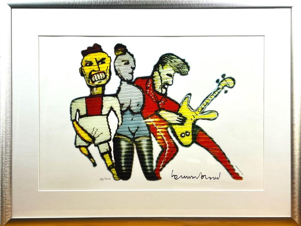 Herman Brood - litho - Garagedeur de Kolk