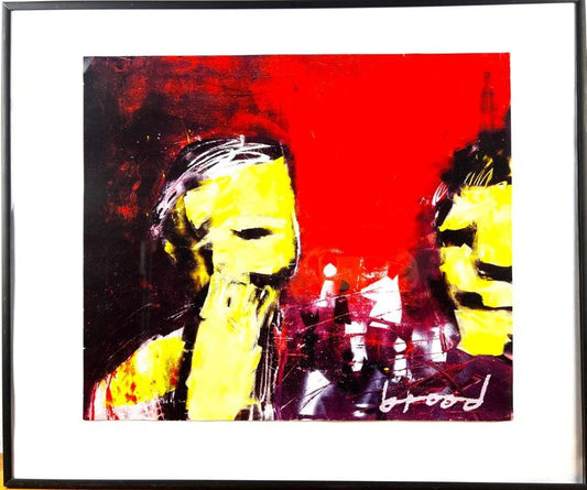 Herman Brood - Litho - Rood