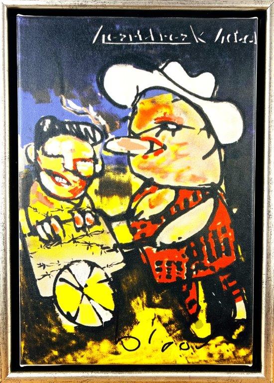 Herman Brood - Zeefdruk op canvas - Heartbreak hotel